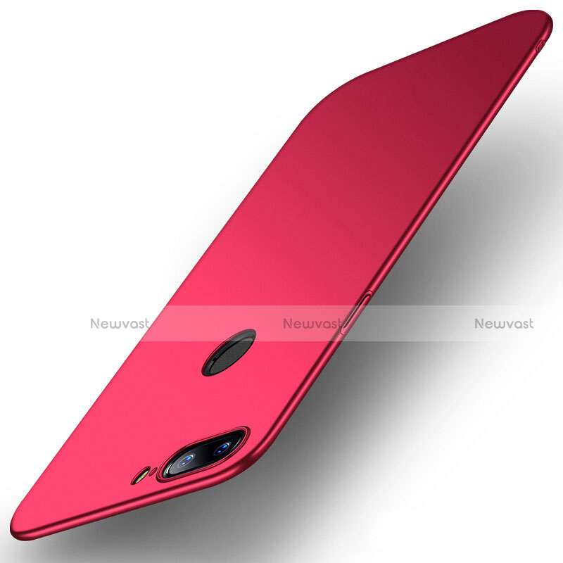 Hard Rigid Plastic Matte Finish Case R02 for OnePlus 5T A5010 Red