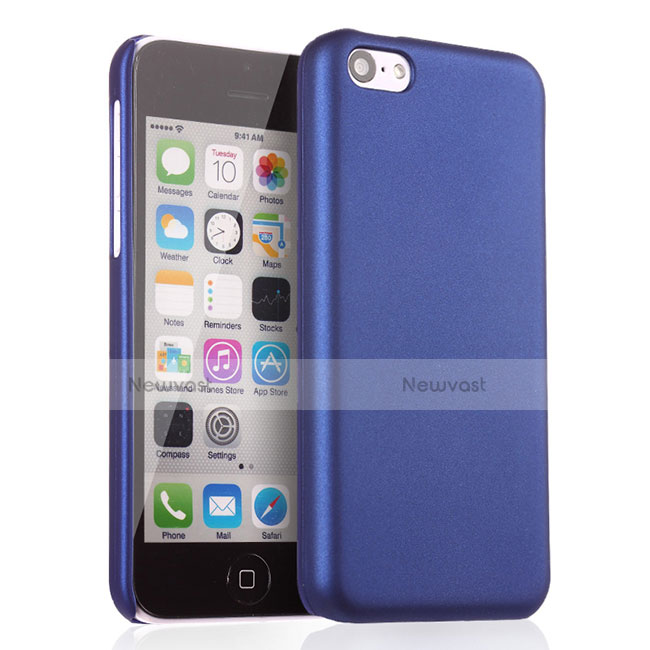 Hard Rigid Plastic Matte Finish Cover for Apple iPhone 5C Blue