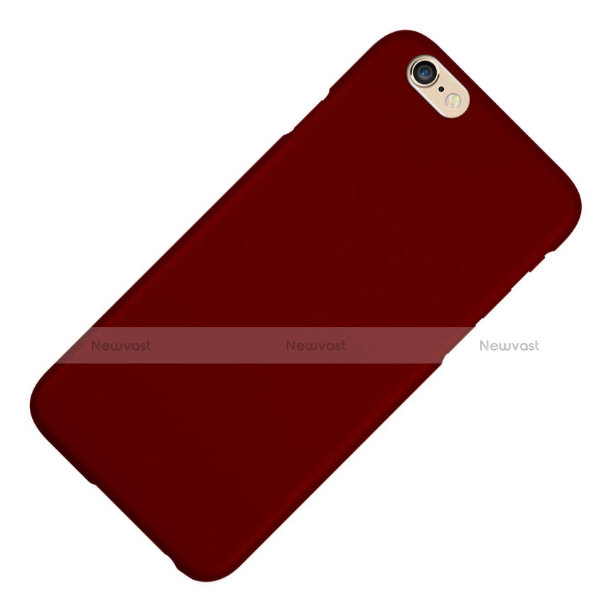 Hard Rigid Plastic Matte Finish Cover for Apple iPhone 6S Red Wine