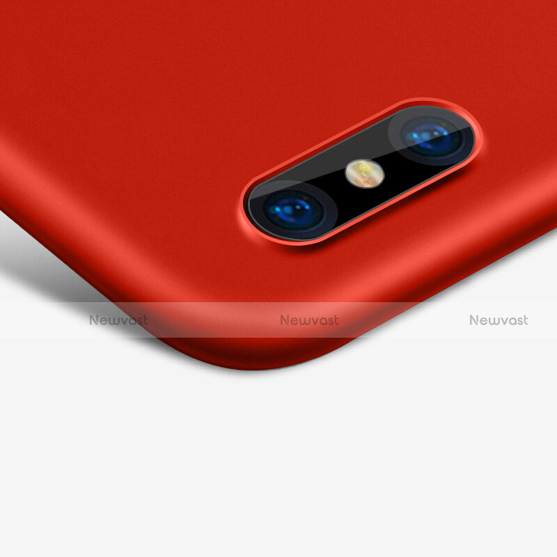 Hard Rigid Plastic Matte Finish Cover for Apple iPhone X Red