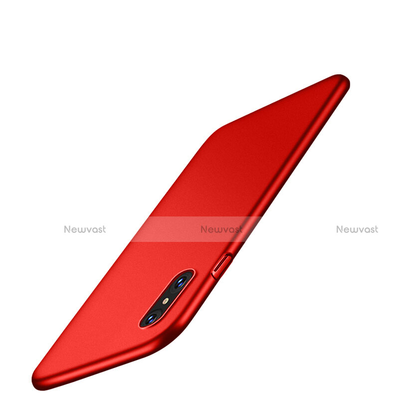Hard Rigid Plastic Matte Finish Cover for Apple iPhone Xs Red