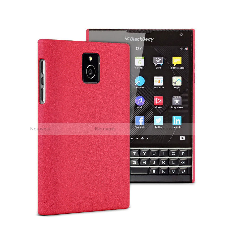 Hard Rigid Plastic Matte Finish Cover for Blackberry Passport Q30 Red