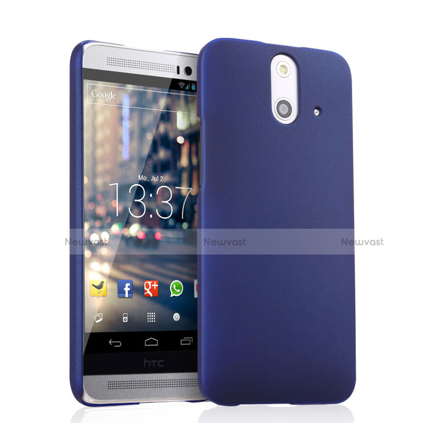 Hard Rigid Plastic Matte Finish Cover for HTC One E8 Blue