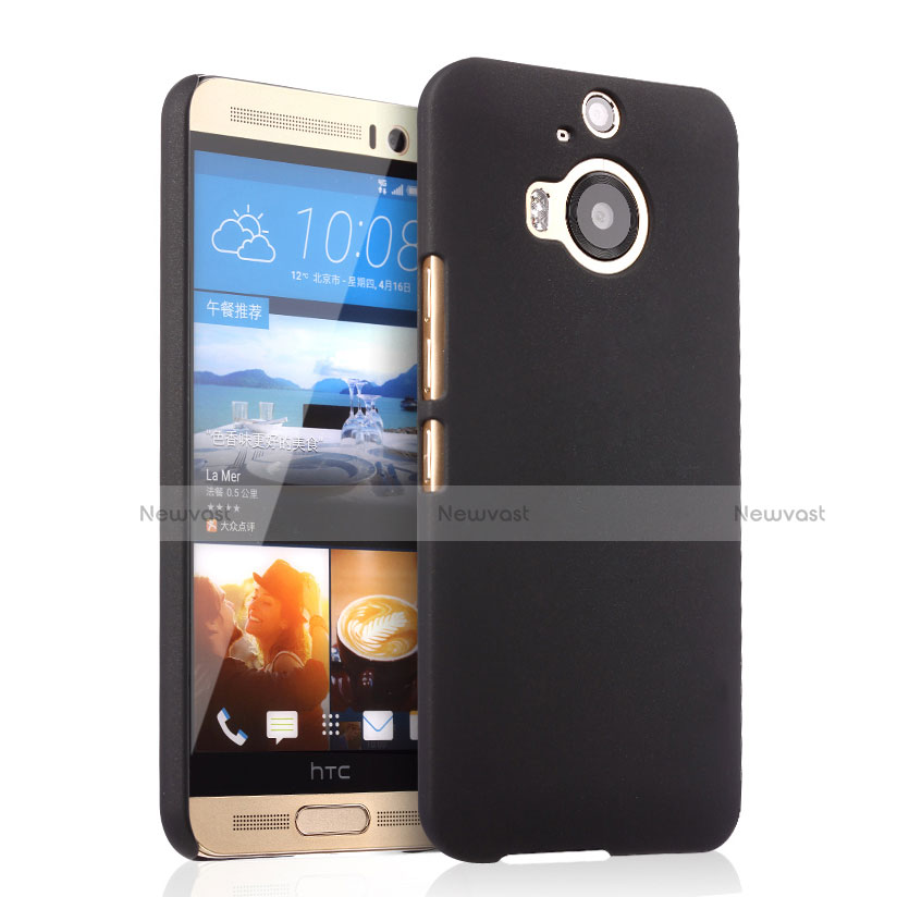 Hard Rigid Plastic Matte Finish Cover for HTC One M9 Plus Black