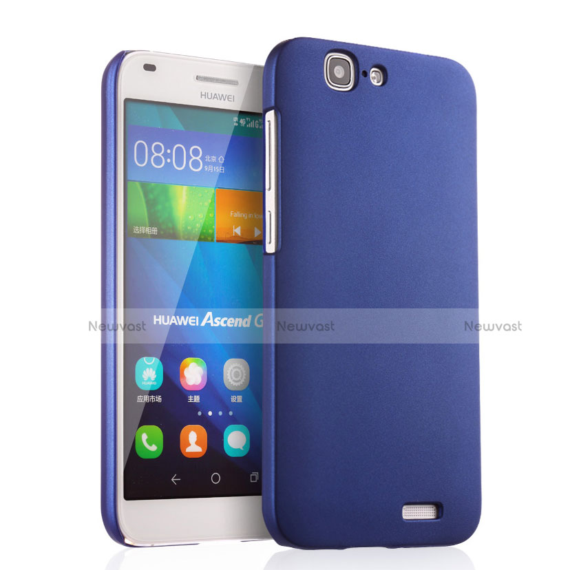 Hard Rigid Plastic Matte Finish Cover for Huawei Ascend G7 Blue