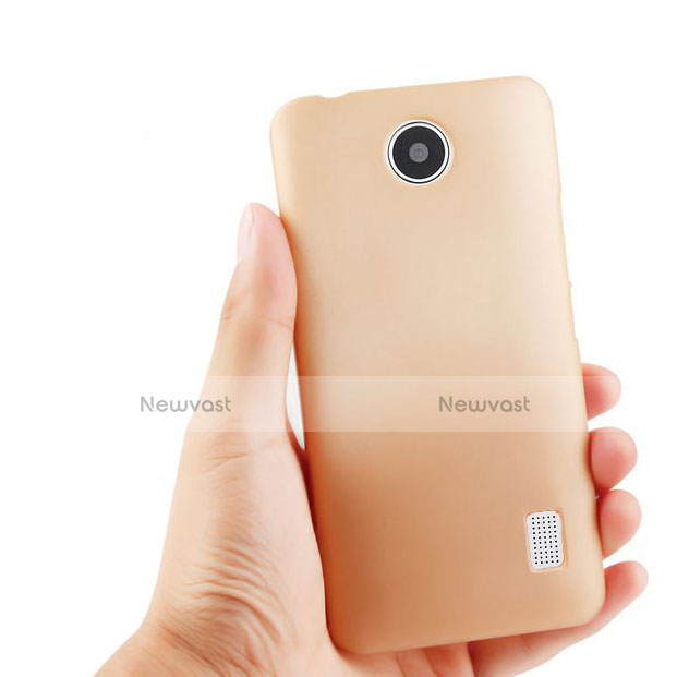 Hard Rigid Plastic Matte Finish Cover for Huawei Ascend Y635 Gold