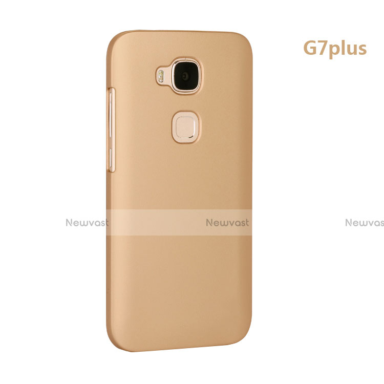 Hard Rigid Plastic Matte Finish Cover for Huawei GX8 Gold