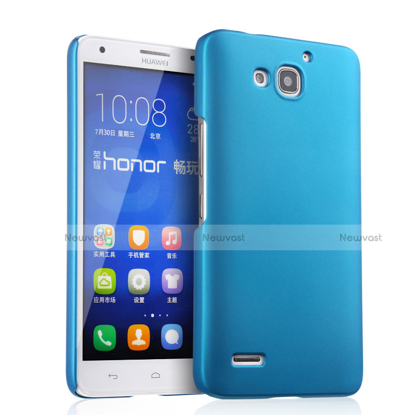 Hard Rigid Plastic Matte Finish Cover for Huawei Honor 3X G750 Sky Blue