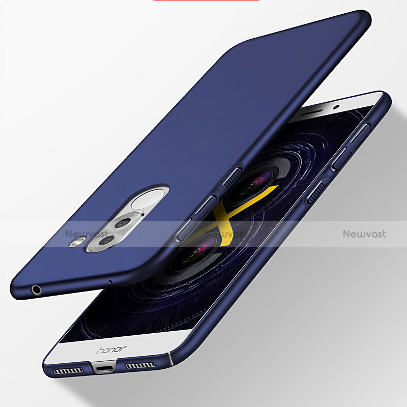 Hard Rigid Plastic Matte Finish Cover for Huawei Honor 6X Pro Blue
