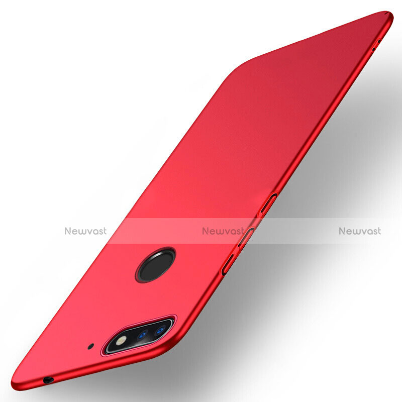 Hard Rigid Plastic Matte Finish Cover for Huawei Honor 7A Red