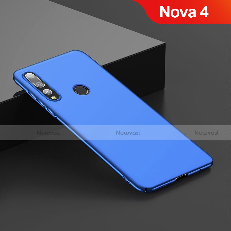 Hard Rigid Plastic Matte Finish Cover for Huawei Nova 4 Blue