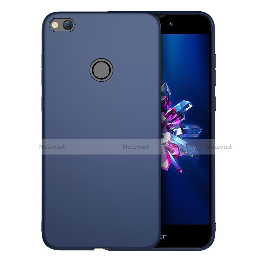 Hard Rigid Plastic Matte Finish Cover for Huawei P8 Lite (2017) Blue