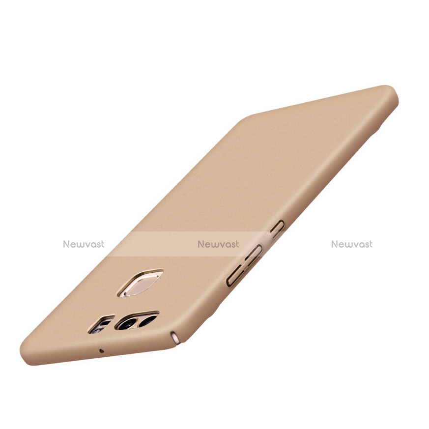 Hard Rigid Plastic Matte Finish Cover for Huawei P9 Plus Gold