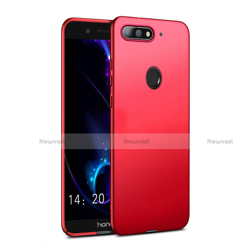 Hard Rigid Plastic Matte Finish Cover for Huawei Y6 (2018) Red
