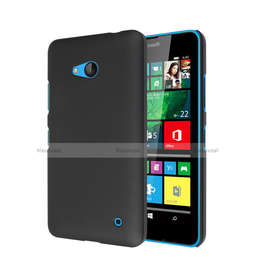 Hard Rigid Plastic Matte Finish Cover for Microsoft Lumia 640 Black