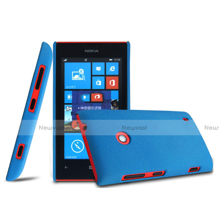 Hard Rigid Plastic Matte Finish Cover for Nokia Lumia 525 Blue