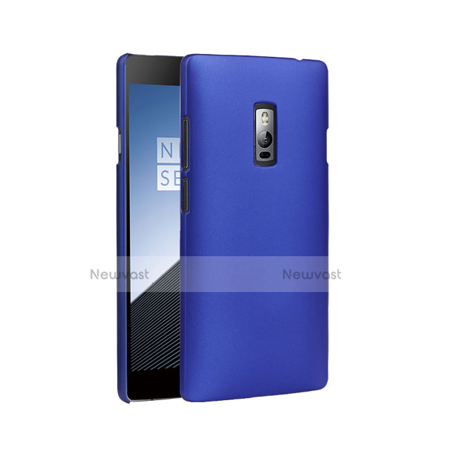 Hard Rigid Plastic Matte Finish Cover for OnePlus 2 Blue