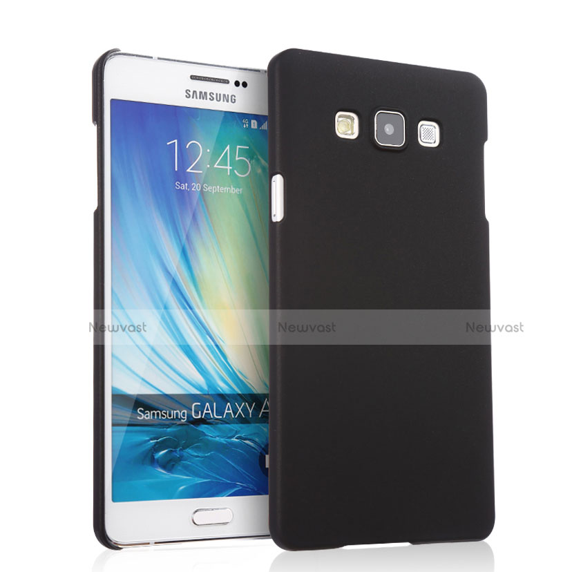 Hard Rigid Plastic Matte Finish Cover for Samsung Galaxy A7 Duos SM-A700F A700FD Black
