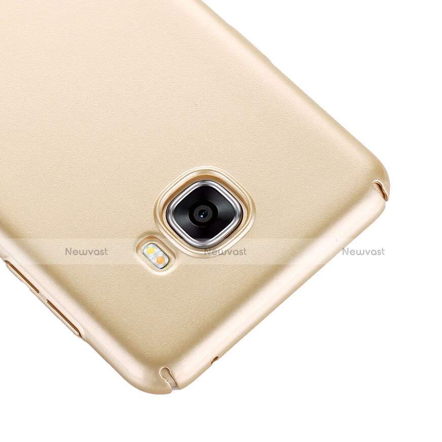 Hard Rigid Plastic Matte Finish Cover for Samsung Galaxy C7 SM-C7000 Gold