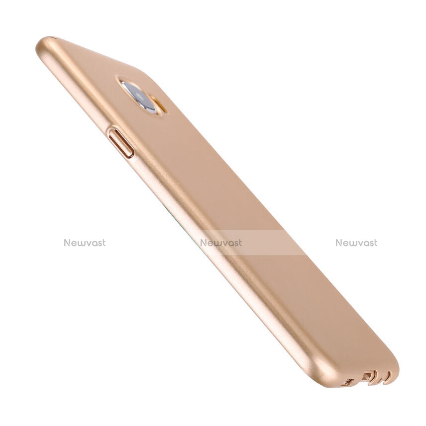 Hard Rigid Plastic Matte Finish Cover for Samsung Galaxy C7 SM-C7000 Gold