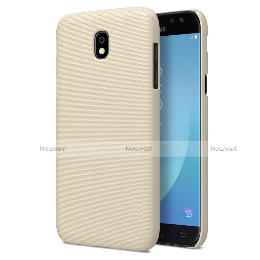 Hard Rigid Plastic Matte Finish Cover for Samsung Galaxy J7 Pro Gold