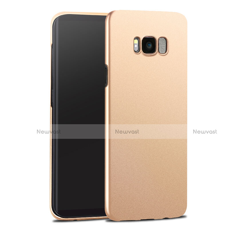 Hard Rigid Plastic Matte Finish Cover for Samsung Galaxy S8 Plus Gold