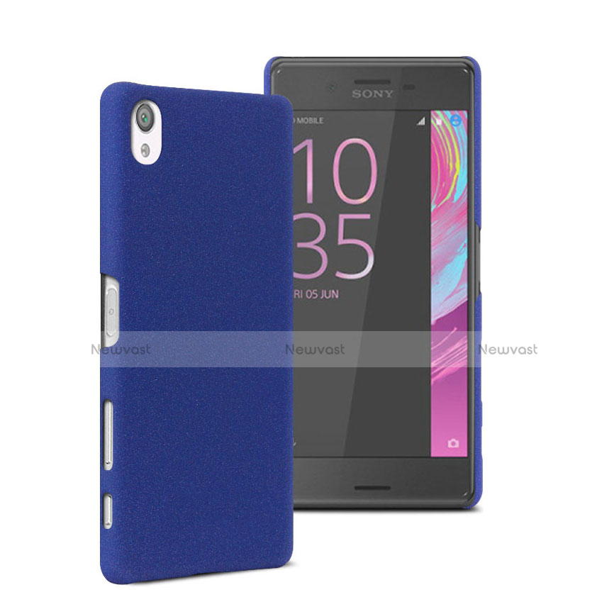 Hard Rigid Plastic Matte Finish Cover for Sony Xperia X Performance Dual Blue