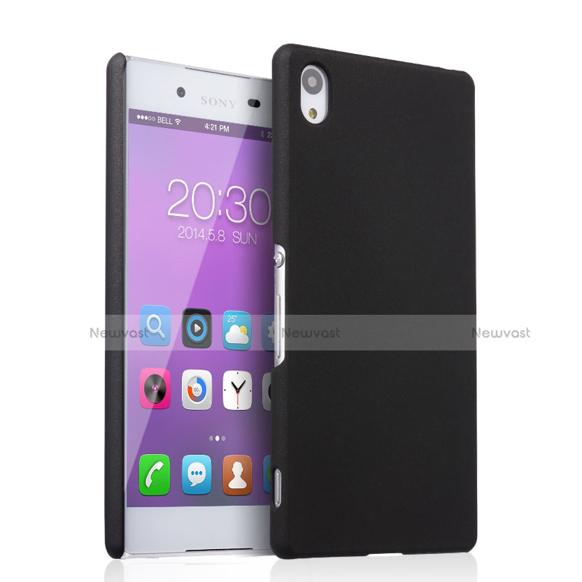 Hard Rigid Plastic Matte Finish Cover for Sony Xperia Z3+ Plus Black