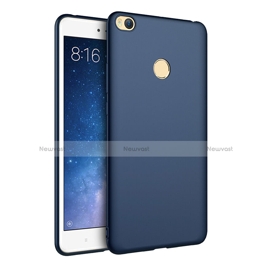 Hard Rigid Plastic Matte Finish Cover for Xiaomi Mi Max 2 Blue