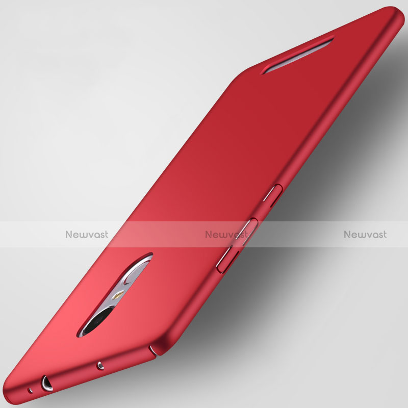 Hard Rigid Plastic Matte Finish Cover for Xiaomi Redmi Note 3 MediaTek Red