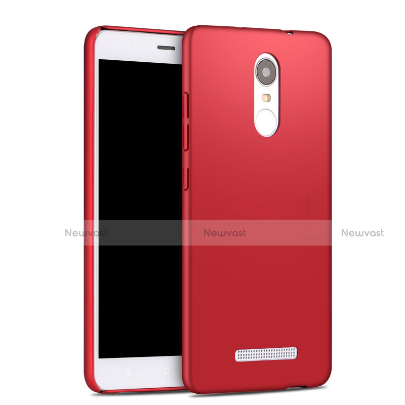 Hard Rigid Plastic Matte Finish Cover for Xiaomi Redmi Note 3 Pro Red