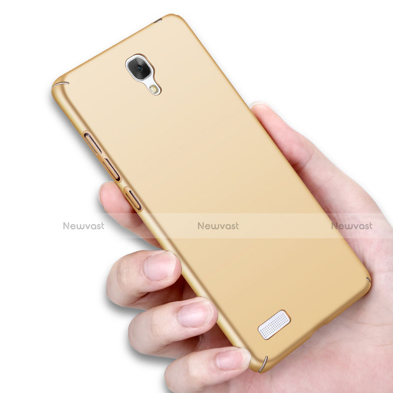 Hard Rigid Plastic Matte Finish Cover for Xiaomi Redmi Note 4G Gold