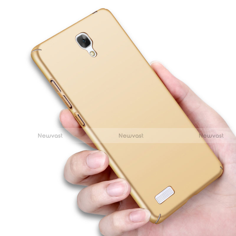 Hard Rigid Plastic Matte Finish Cover for Xiaomi Redmi Note Gold