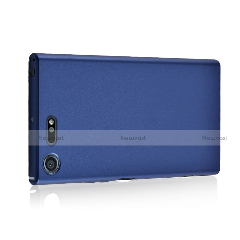 Hard Rigid Plastic Matte Finish Cover M01 for Sony Xperia XZ Premium Blue