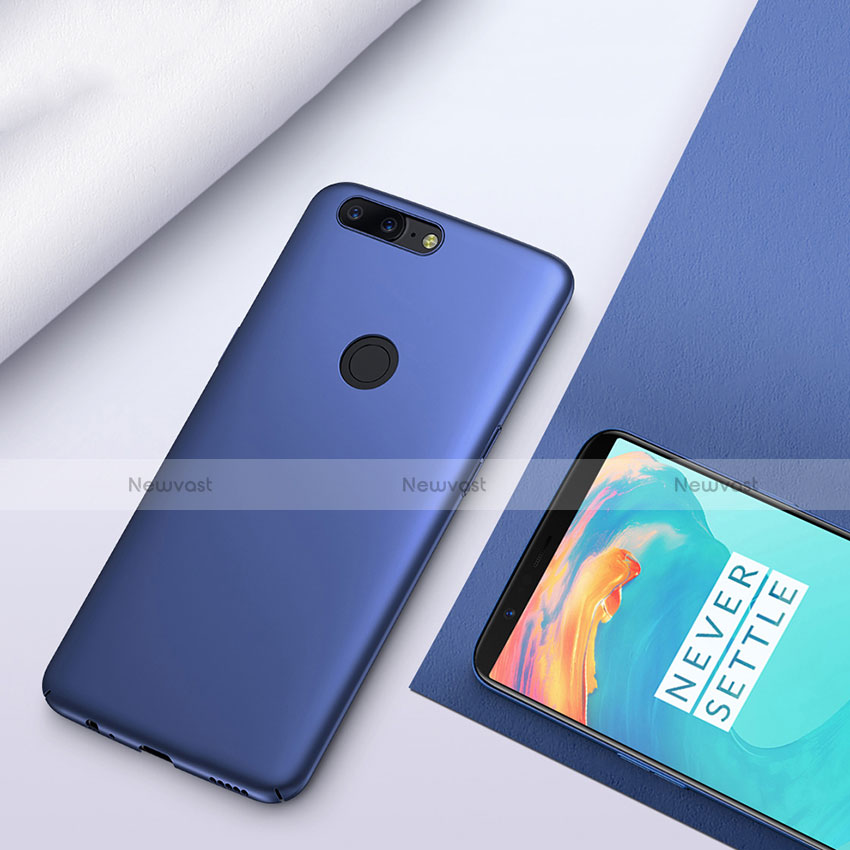 Hard Rigid Plastic Matte Finish Cover M02 for OnePlus 5T A5010 Blue