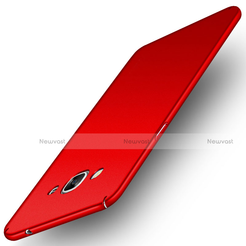 Hard Rigid Plastic Matte Finish Cover M02 for Samsung Galaxy J3 Pro (2016) J3110 Red