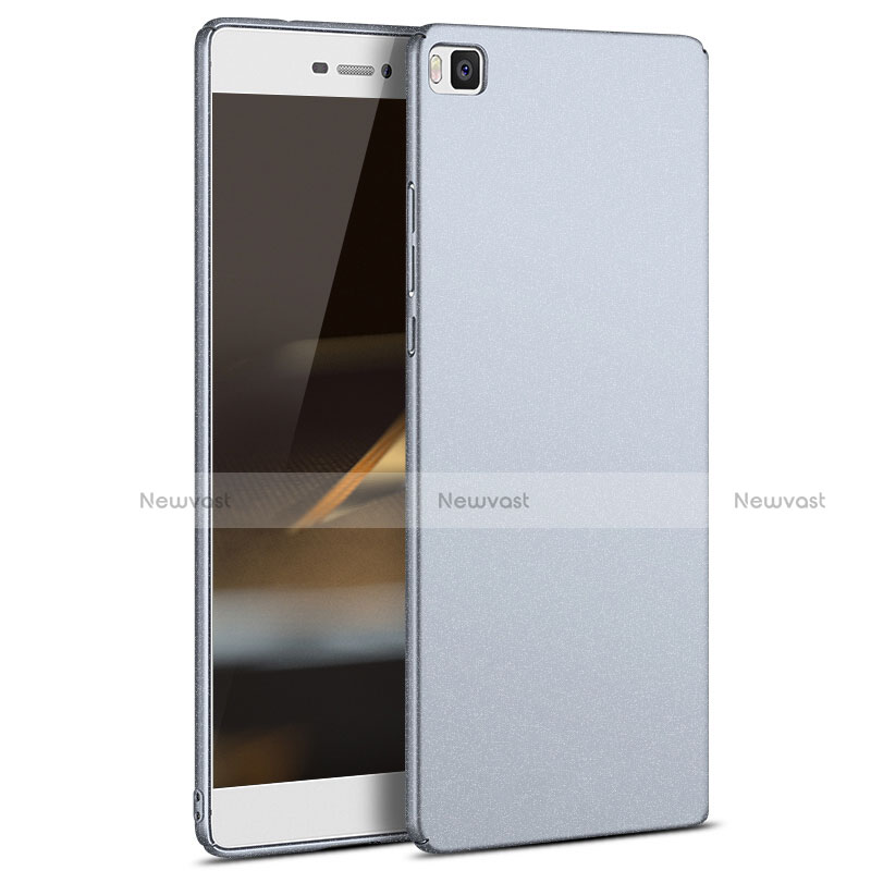 Hard Rigid Plastic Matte Finish Cover M03 for Huawei P8 Silver