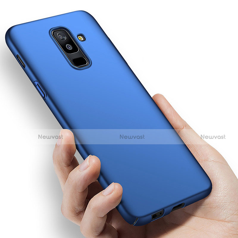 Hard Rigid Plastic Matte Finish Cover M03 for Samsung Galaxy A6 Plus (2018) Blue