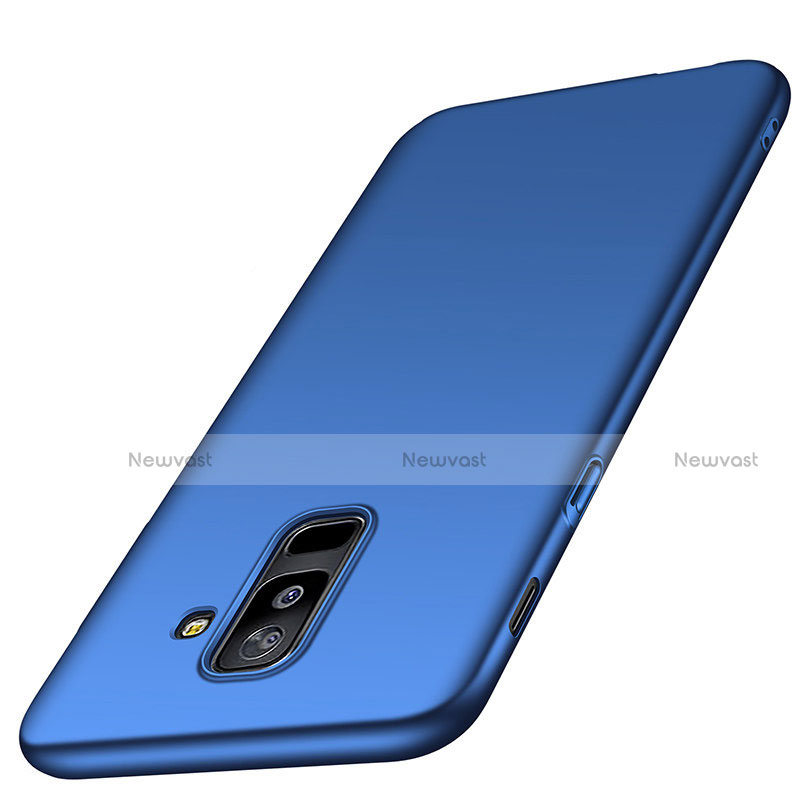 Hard Rigid Plastic Matte Finish Cover M03 for Samsung Galaxy A6 Plus (2018) Blue