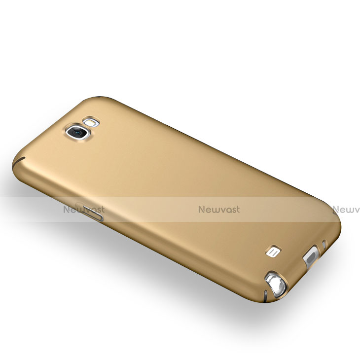 Hard Rigid Plastic Matte Finish Cover M03 for Samsung Galaxy Note 2 N7100 N7105 Gold