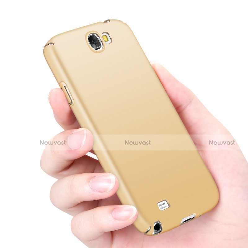 Hard Rigid Plastic Matte Finish Cover M03 for Samsung Galaxy Note 2 N7100 N7105 Gold