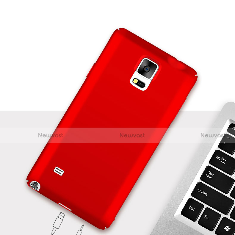 Hard Rigid Plastic Matte Finish Cover M04 for Samsung Galaxy Note 4 SM-N910F Red