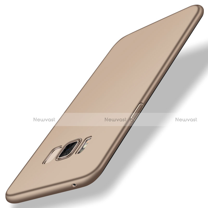 Hard Rigid Plastic Matte Finish Cover M05 for Samsung Galaxy S8 Gold