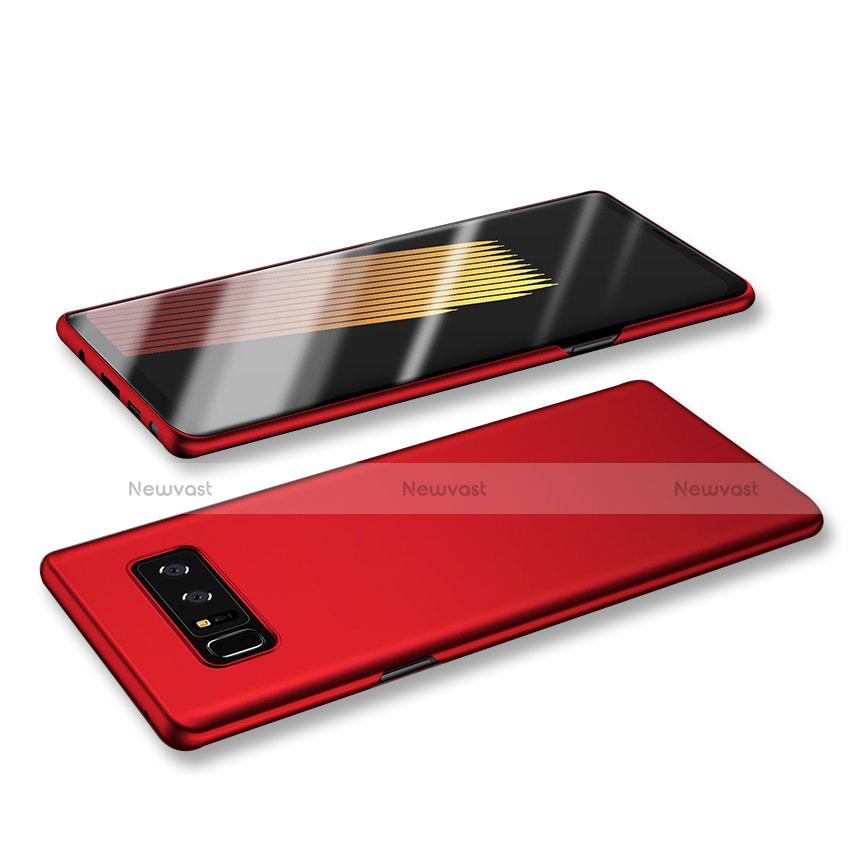 Hard Rigid Plastic Matte Finish Cover M06 for Samsung Galaxy Note 8 Red