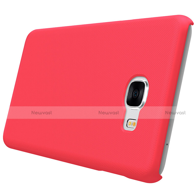 Hard Rigid Plastic Matte Finish Cover M08 for Samsung Galaxy C7 SM-C7000 Red