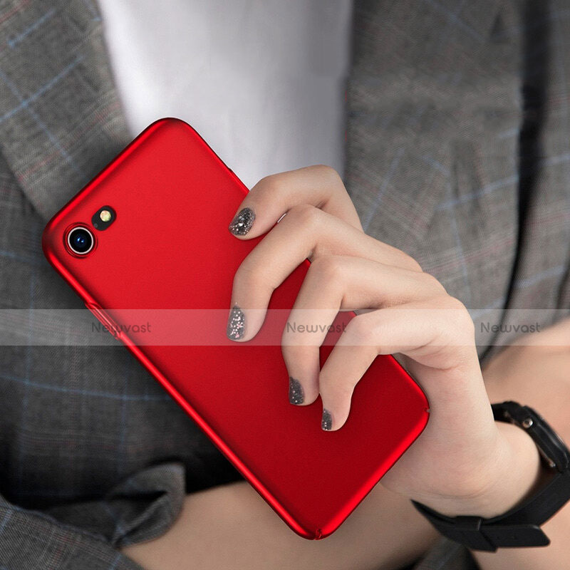 Hard Rigid Plastic Matte Finish Cover M10 for Apple iPhone 7 Red