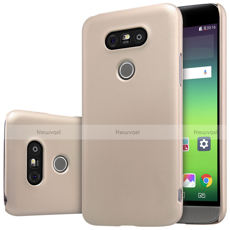 Hard Rigid Plastic Matte Finish Cover R01 for LG G5 Gold