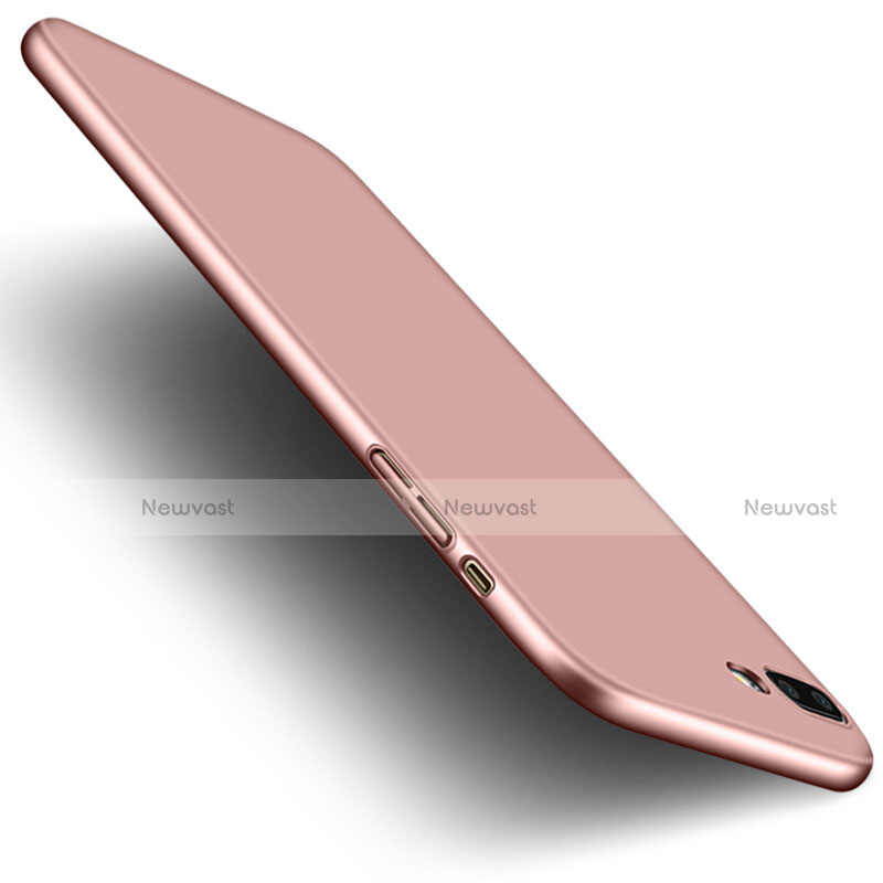 Hard Rigid Plastic Matte Finish Cover with Finger Ring Stand for Apple iPhone 8 Plus Pink