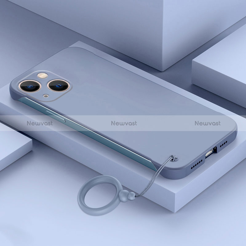 Hard Rigid Plastic Matte Finish Frameless Case Back Cover for Apple iPhone 13 Lavender Gray