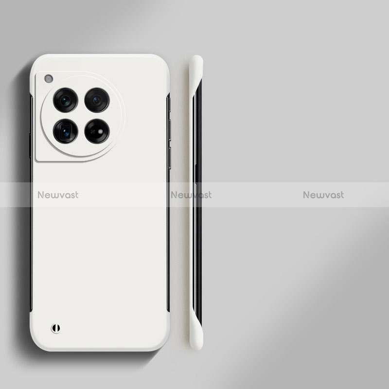 Hard Rigid Plastic Matte Finish Frameless Case Back Cover for OnePlus 12 5G
